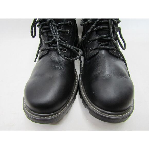 Wolverine Mens Size 14 M Black Leather Laces Waterproof Work Ankle Boots